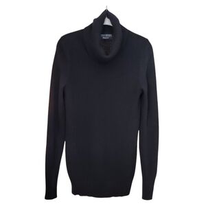 Banana Republic Filpucci Wool Cashmere Women's Black Knit Turtleneck Swe…